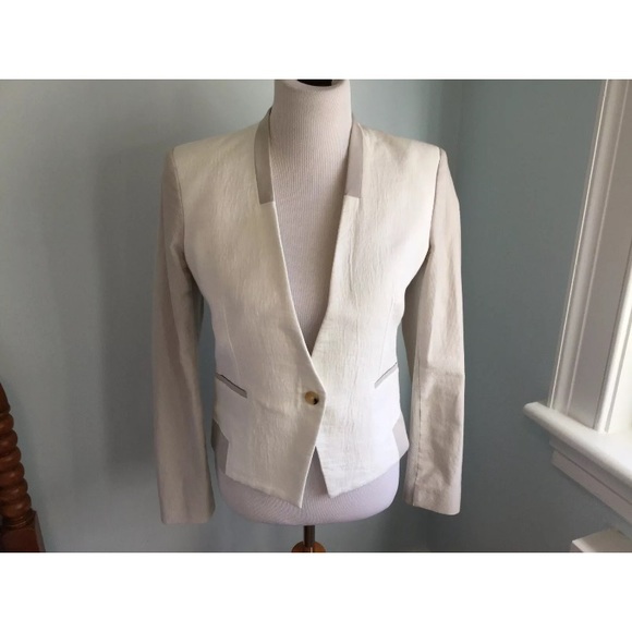 Helmut Lang Jackets & Blazers - Helmut Lang Blazer Linen Silk Cream